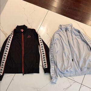 Kappa Men's Black and Light Gray Jackets 2 for 1